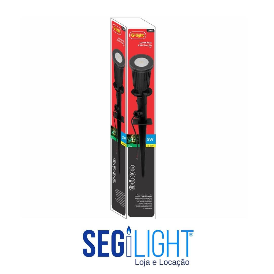 Luminária Espeto de LED - SEGíLIGHT - Loja e Locação